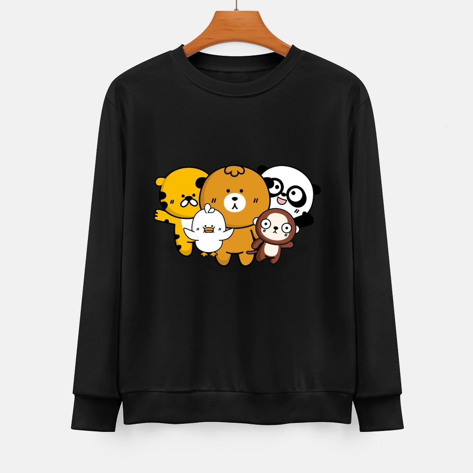 Front Patterned Long Sleeve TopPureStyle ComfortFit